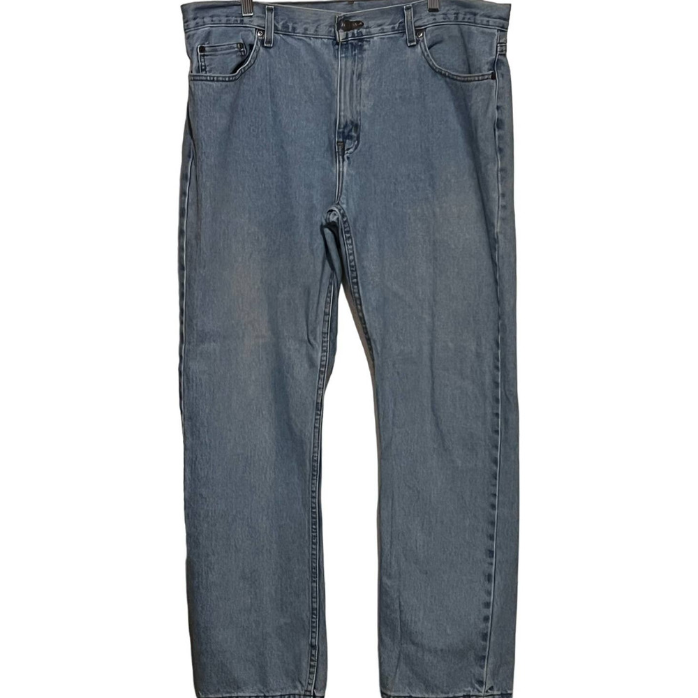 George Men's Light Wash Regular Denim Jeans Size 38 x 32